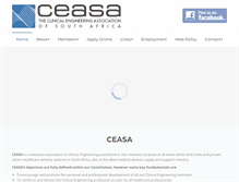 Tablet Screenshot of ceasa-national.org.za